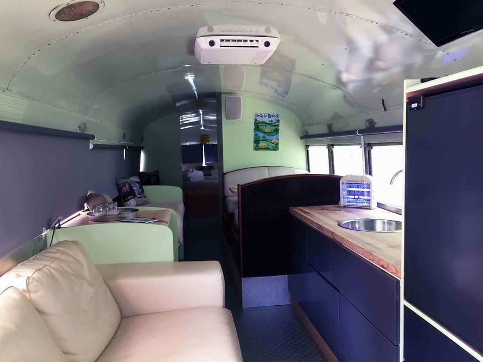 The Bus | Living area | Flat-screen TV