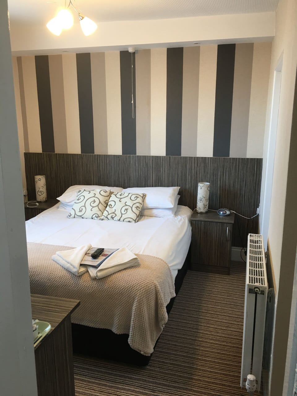 Blackout drapes, free WiFi, bed sheets