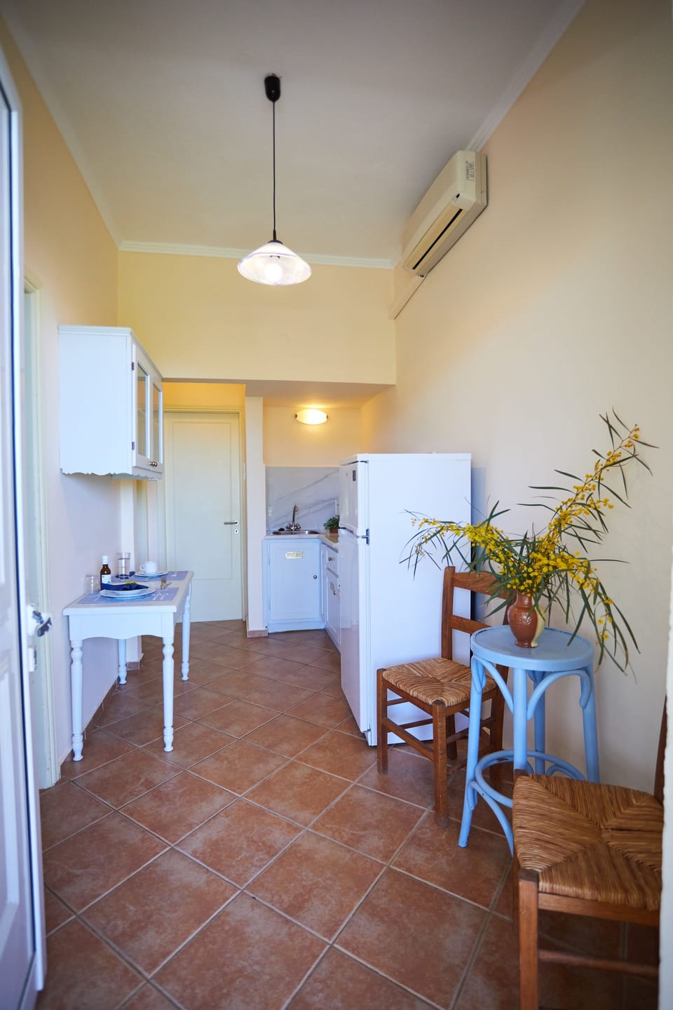 Family Apartment, 2 Bedrooms, Sea View | Private kitchen | Full-size fridge, electric kettle, cookware/dishes/utensils