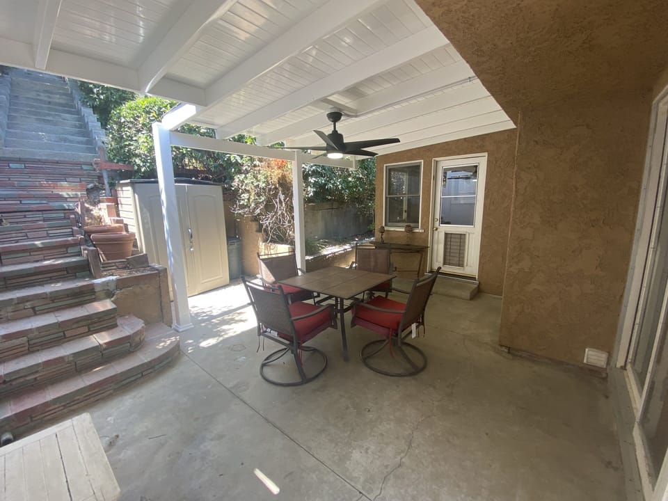 Brand New Patio Awning with Ceiling Fan and Light.