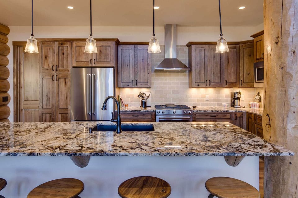 Channel your inner Iron Chef in the fully equipped kitchen.