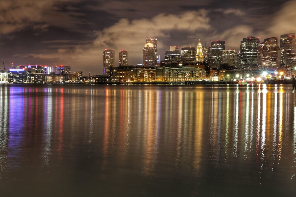 Skyline view as seen from the marina breakwater 