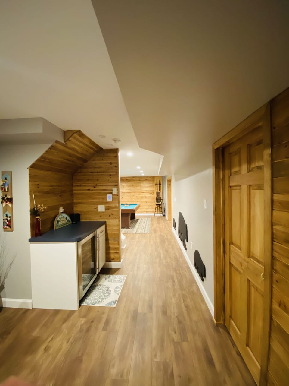 Newly renovated basement (aka game room)