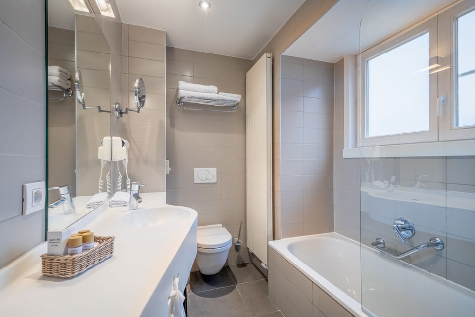 Standard Double or Twin Room | Bathroom | Free toiletries, hair dryer, towels
