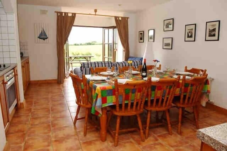 Kitchen and Patio Seating Area