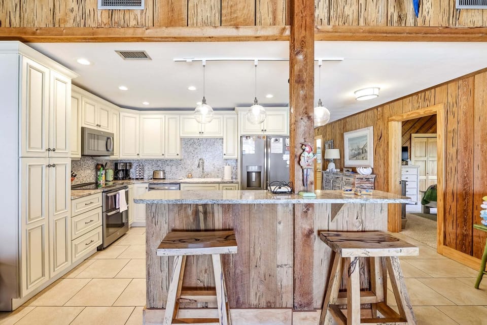 Fully equipped kitchen for all your cooking needs.