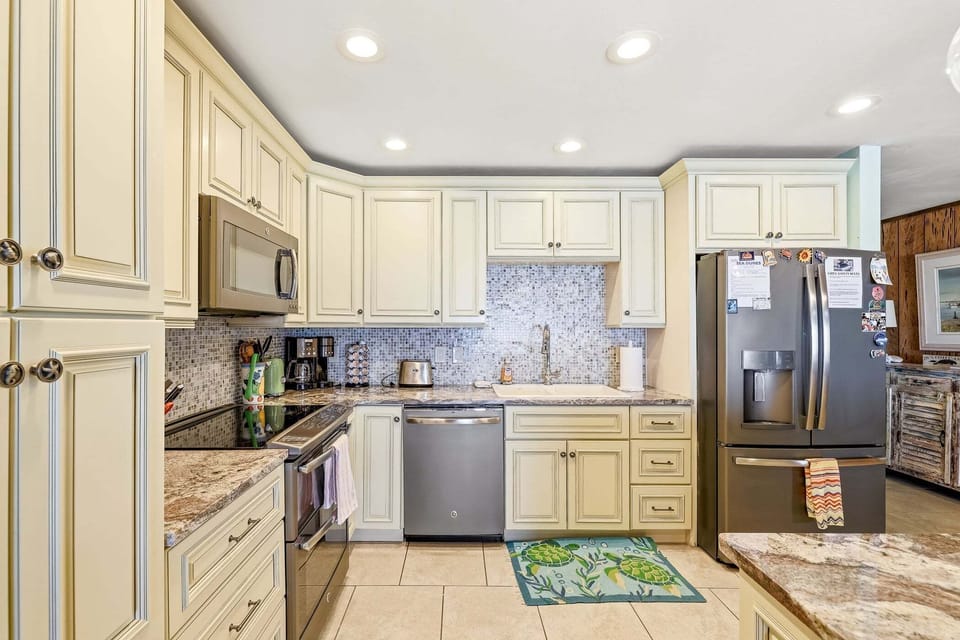 Fully equipped kitchen for all your cooking needs.