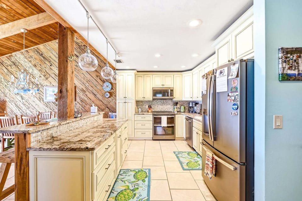 Fully equipped kitchen for all your cooking needs.