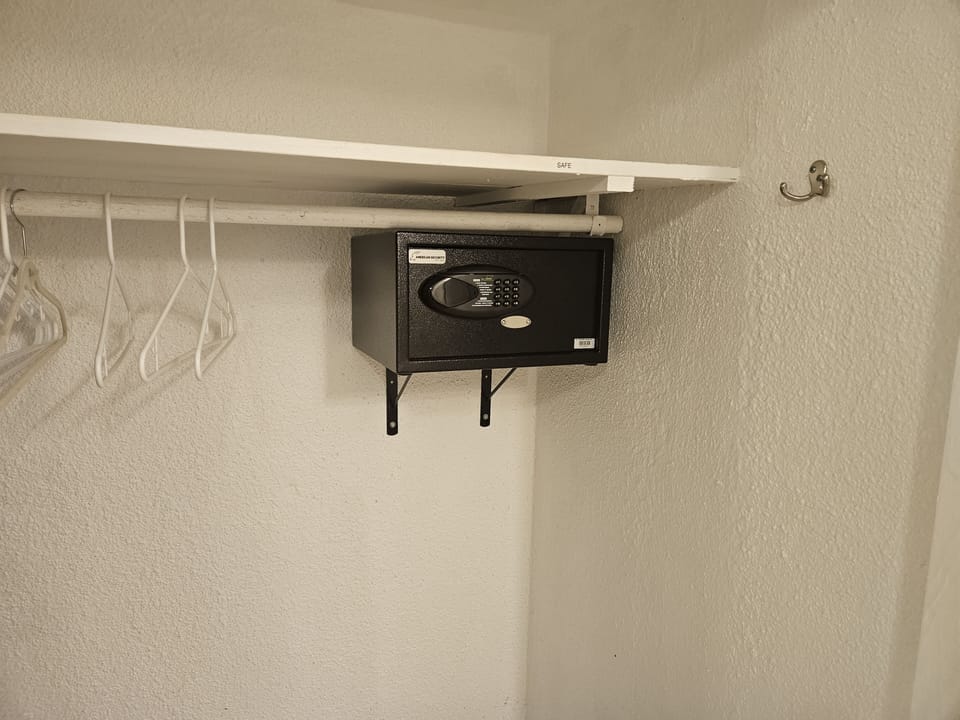 Security Safe- Large enough for laptops in Primary Closet