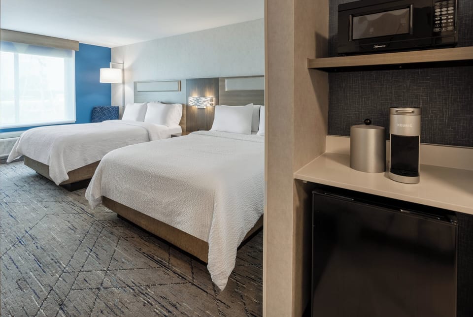 Premium bedding, memory foam beds, in-room safe, desk