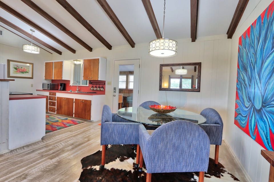 Dining table with seating for four guests
