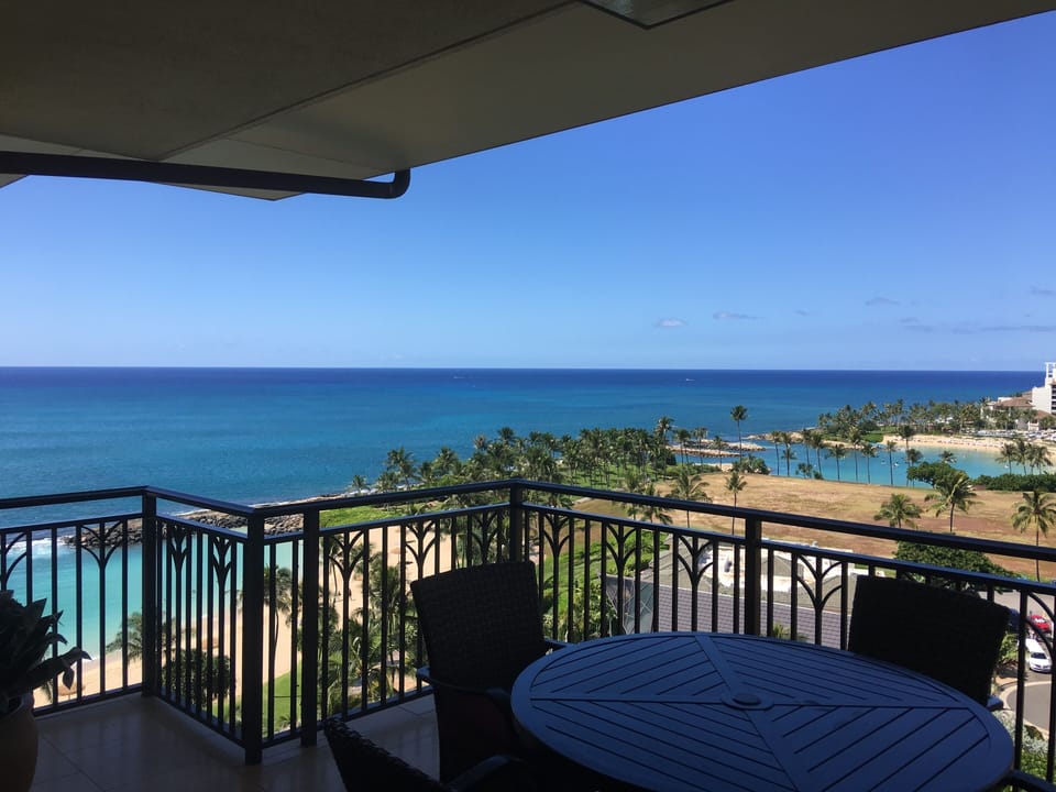 View from lanai dining table