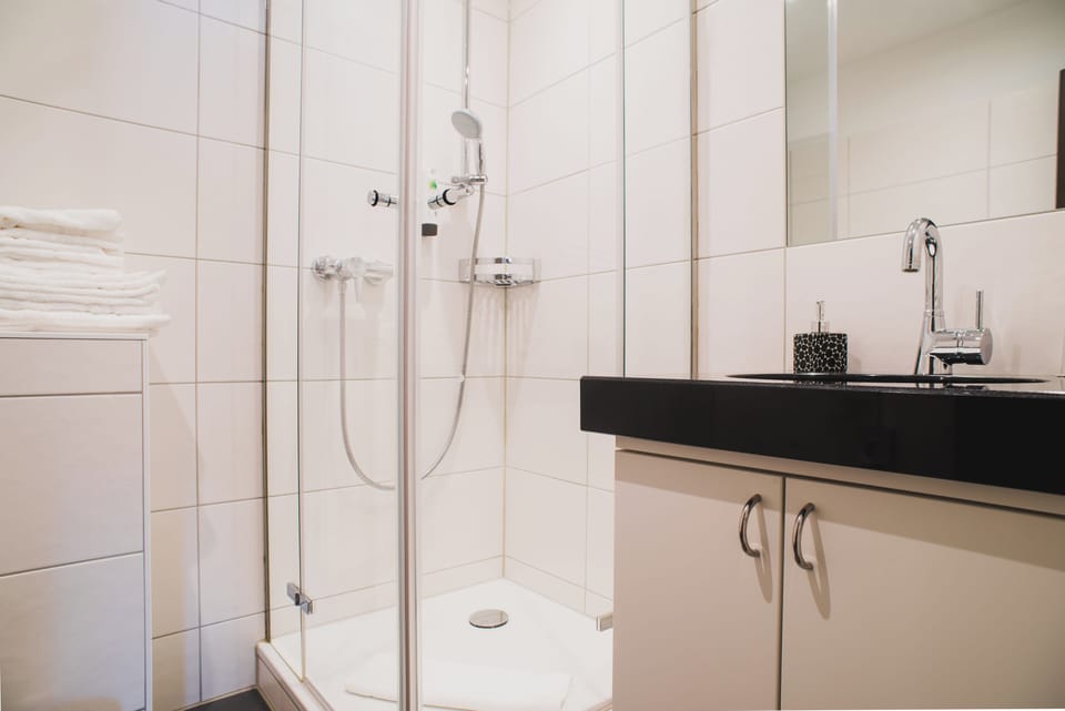 Free toiletries, hair dryer, towels