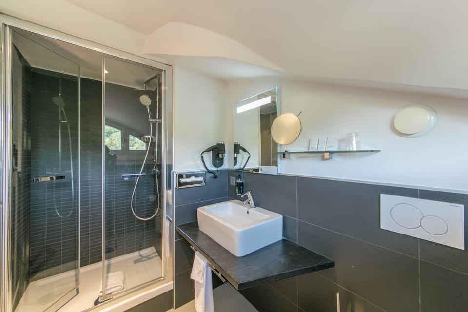 Single Room | Bathroom | Combined shower/tub, hair dryer, towels