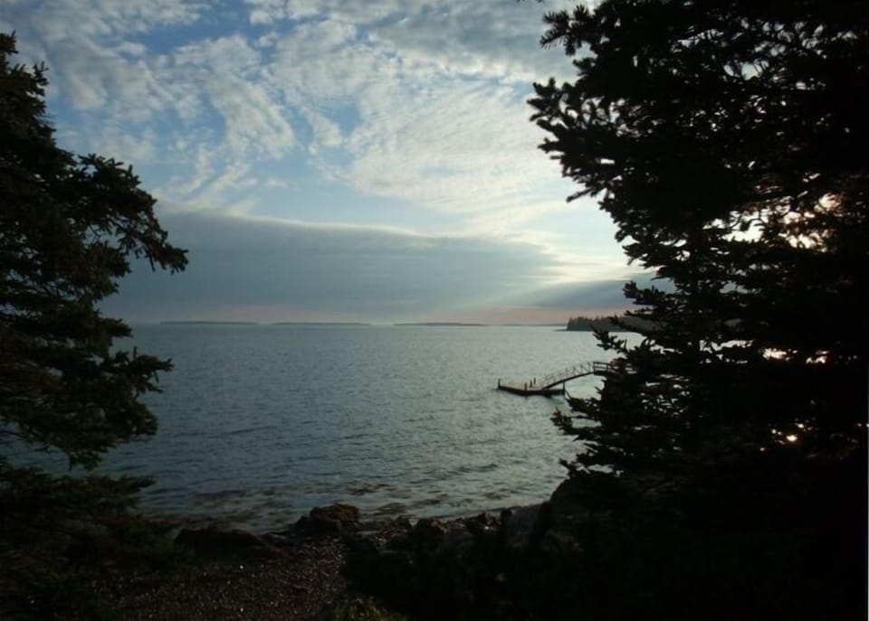 Just before sunset taken from our shore path - we do not own the dock