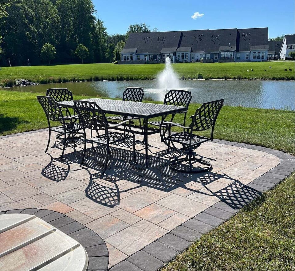 New for Summer 2025 - An Outdoor Patio Space Overlooking the Lake and Fountains