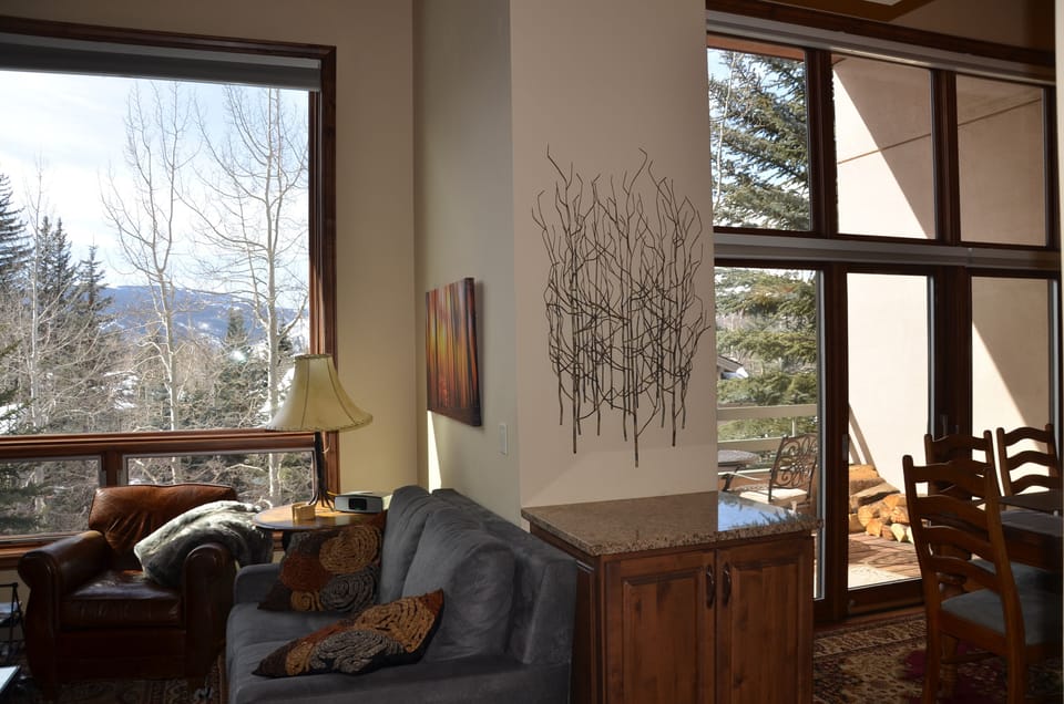 Wall of Windows Overlooking Beaver Creek in Distance