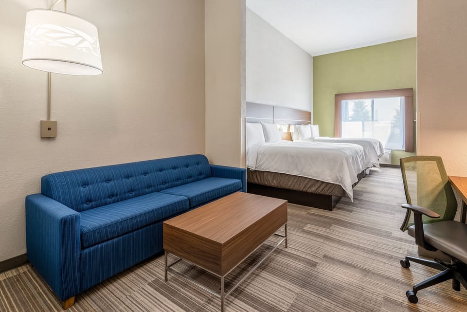 Suite, 2 Queen Beds | In-room safe, desk, iron/ironing board, free WiFi