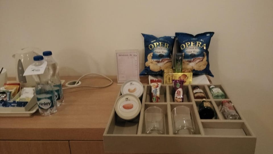 Fridge, electric kettle