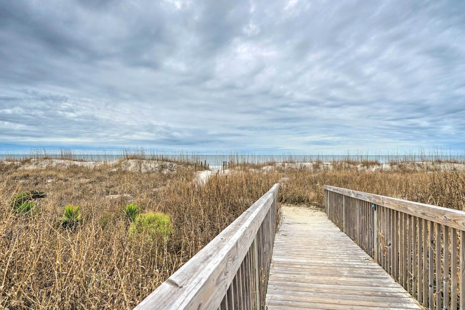 Two boardwalks w/in steps of your unit! One is completely accessible; no stairs.