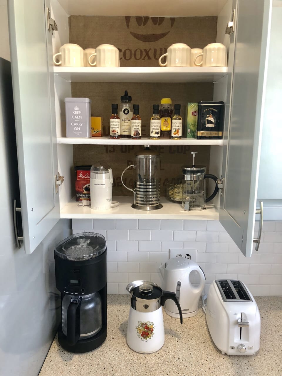 The coffee bar.  Press, perc, drip, or steep. 
You choose, how to make it great