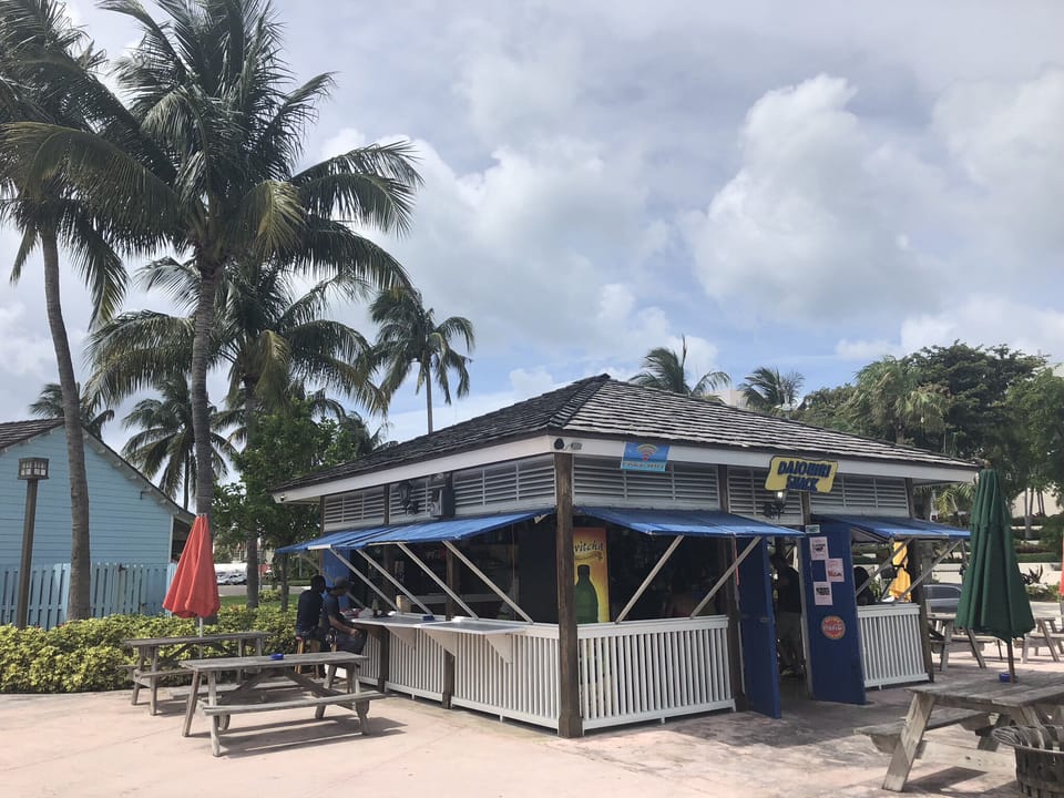 Daiquiri bar down the street. Just in front of Baha Mar 