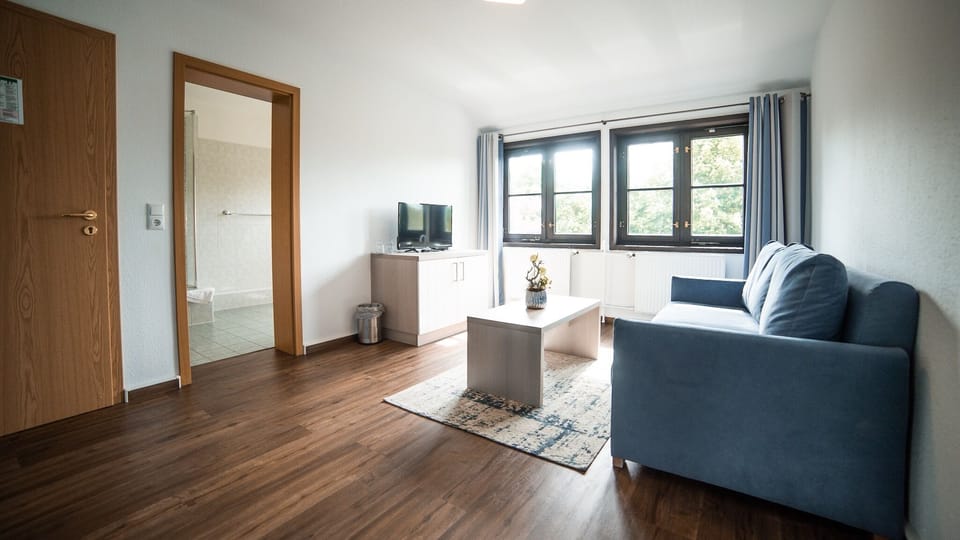 Comfort Plus Double Room | Living area | Flat-screen TV