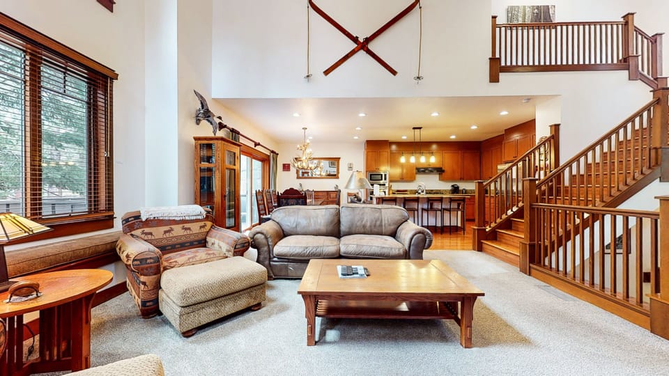 Townhome, 4 Bedrooms | Living area | TV, fireplace