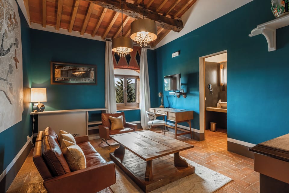 Luxury Suite, Garden View (One Bedroom) | Living area | Flat-screen TV