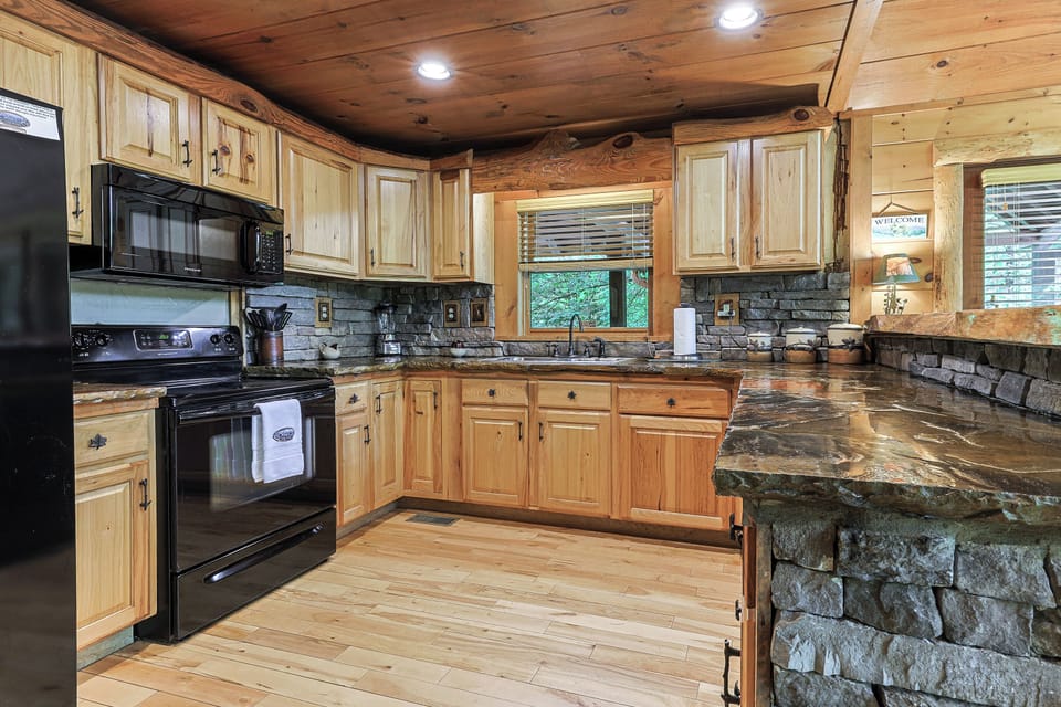 Fully Stocked Kitchen Area