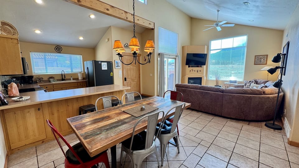 Open concept floor plan