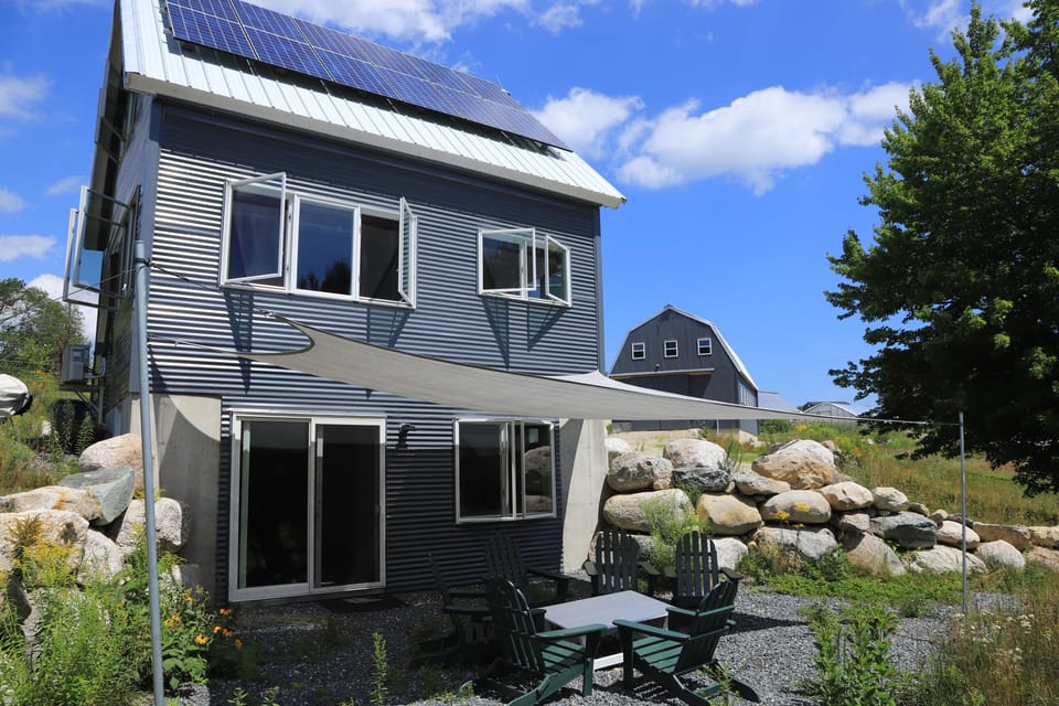 Solar powered cooling, heating. lights, and hot water. 