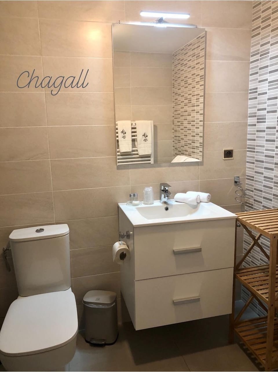 Double Room (Chagall) | Premium bedding, memory foam beds, soundproofing, iron/ironing board