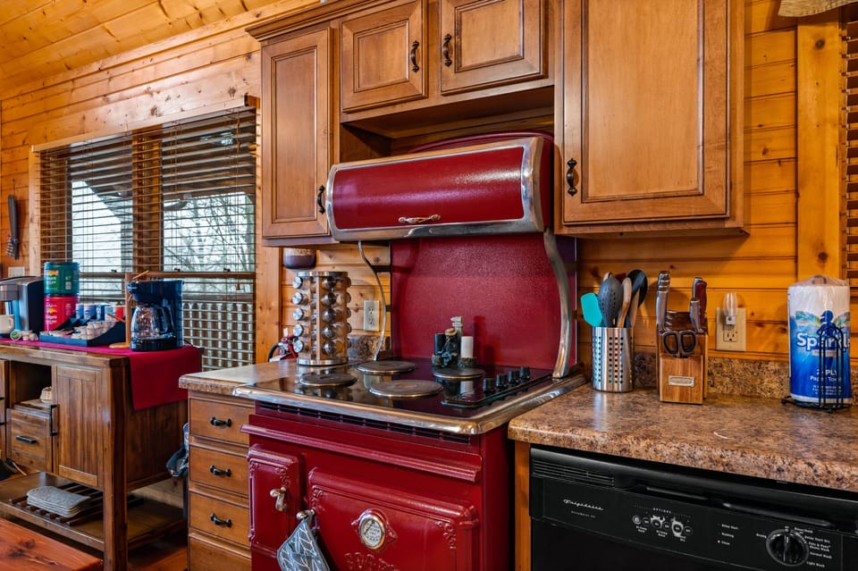 Antique looking but does everything you need to take care of family meals
