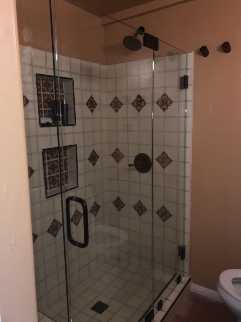 shower with authentic Mexican tiles...