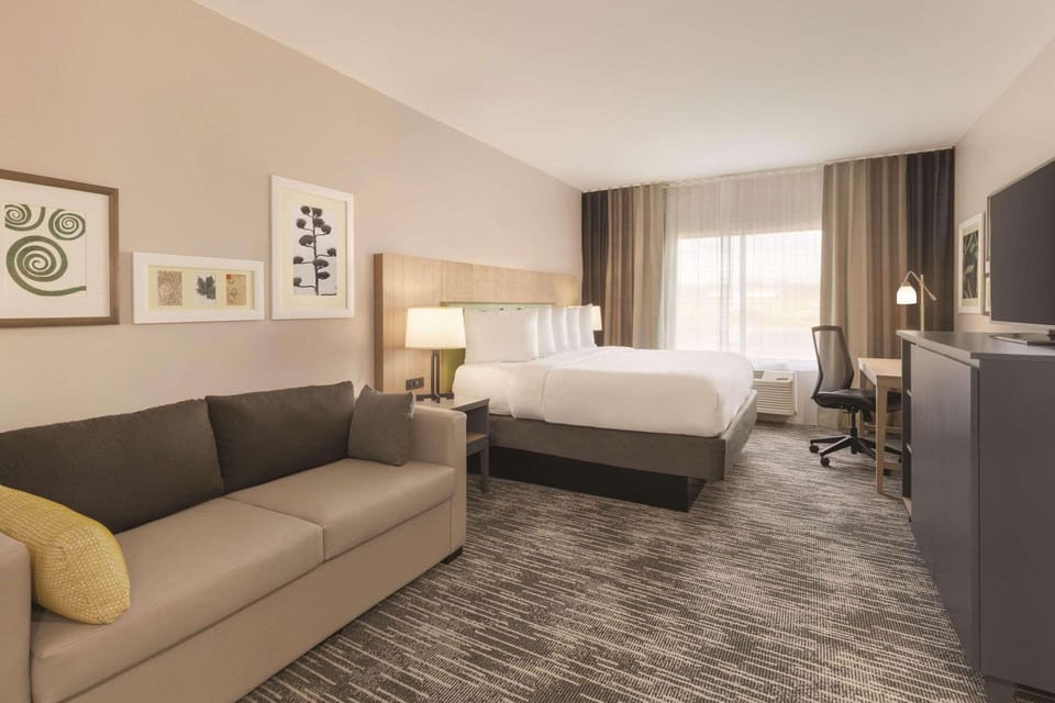 Studio Suite, 1 King Bed with Sofa bed, Non Smoking | Hypo-allergenic bedding, desk, blackout drapes, iron/ironing board