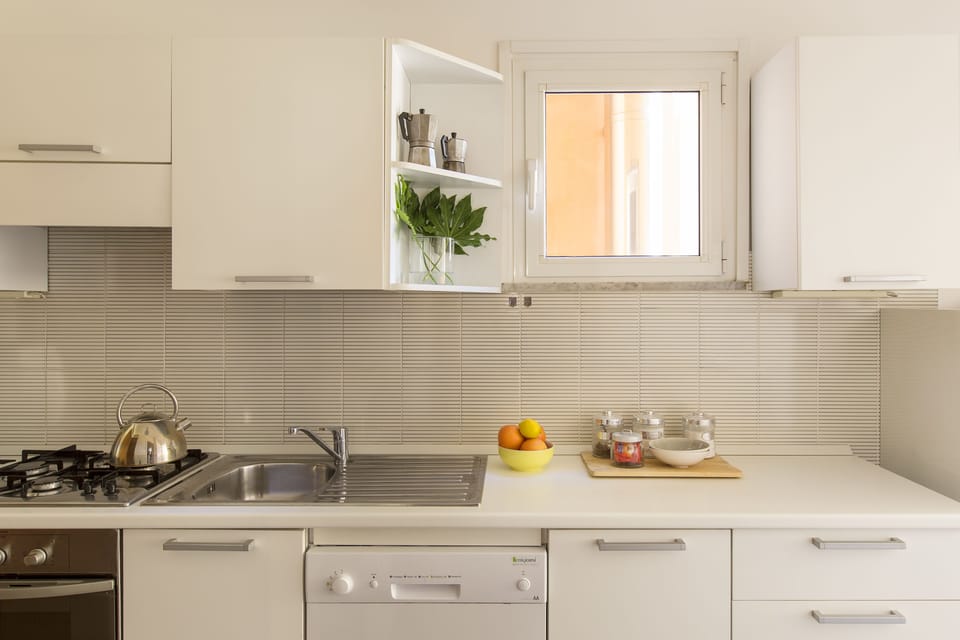 Apartment, 3 Bedrooms | Private kitchen | Full-size fridge, microwave, oven, stovetop