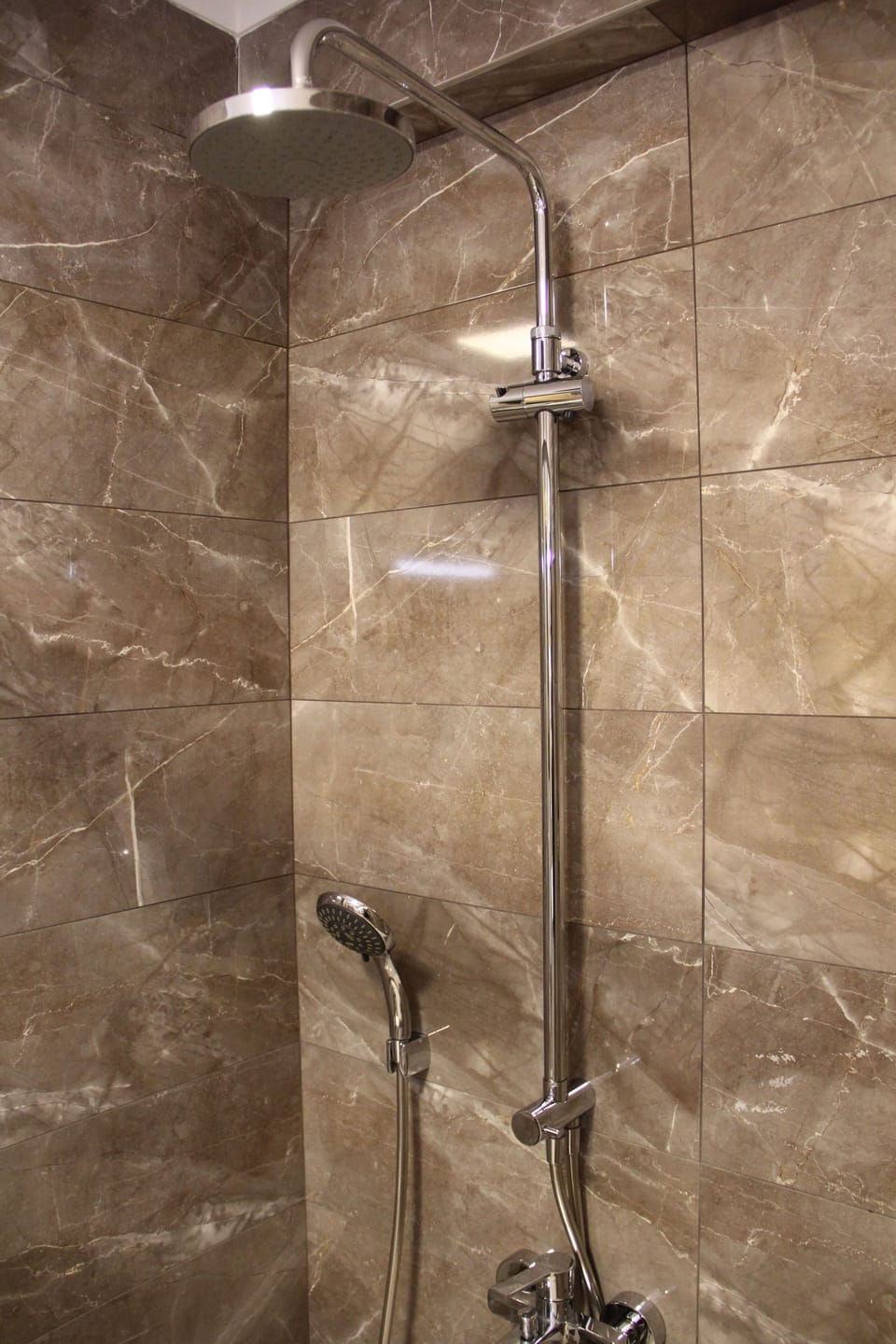 Shower, free toiletries, hair dryer, bathrobes