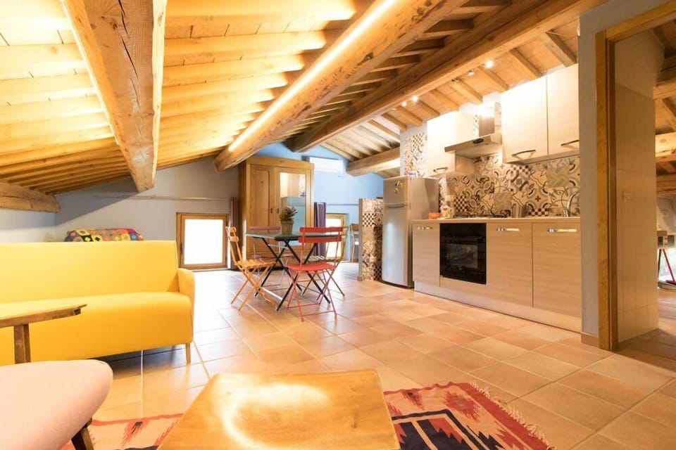 Studio, Mezzanine | Living area | Flat-screen TV