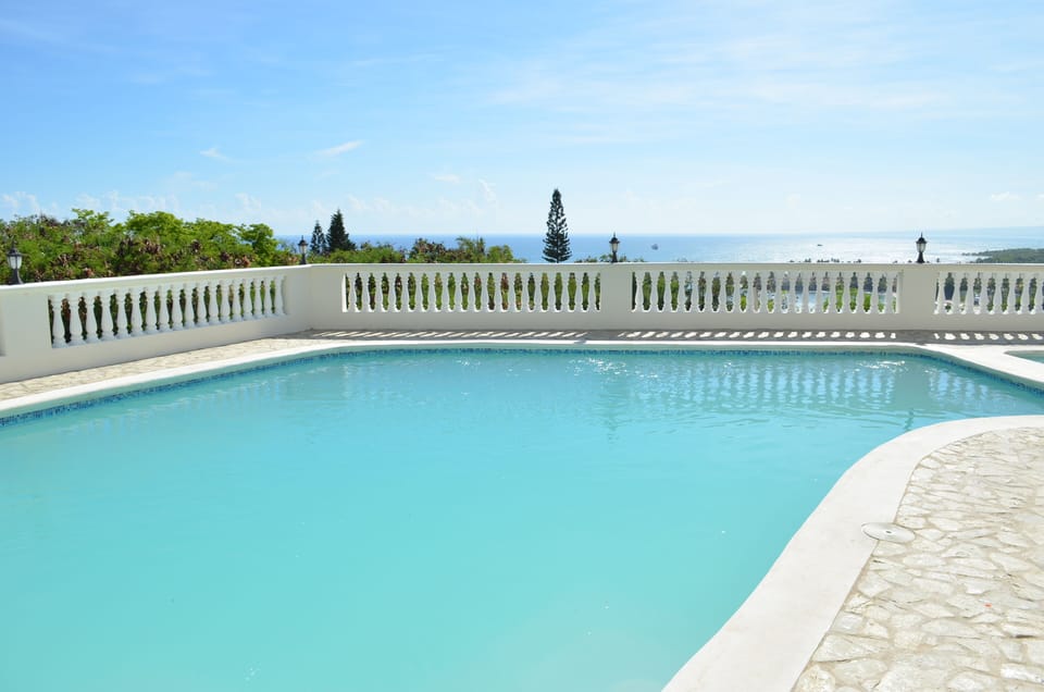 Swim in the main pool is only made better with the scenery of the seascape below