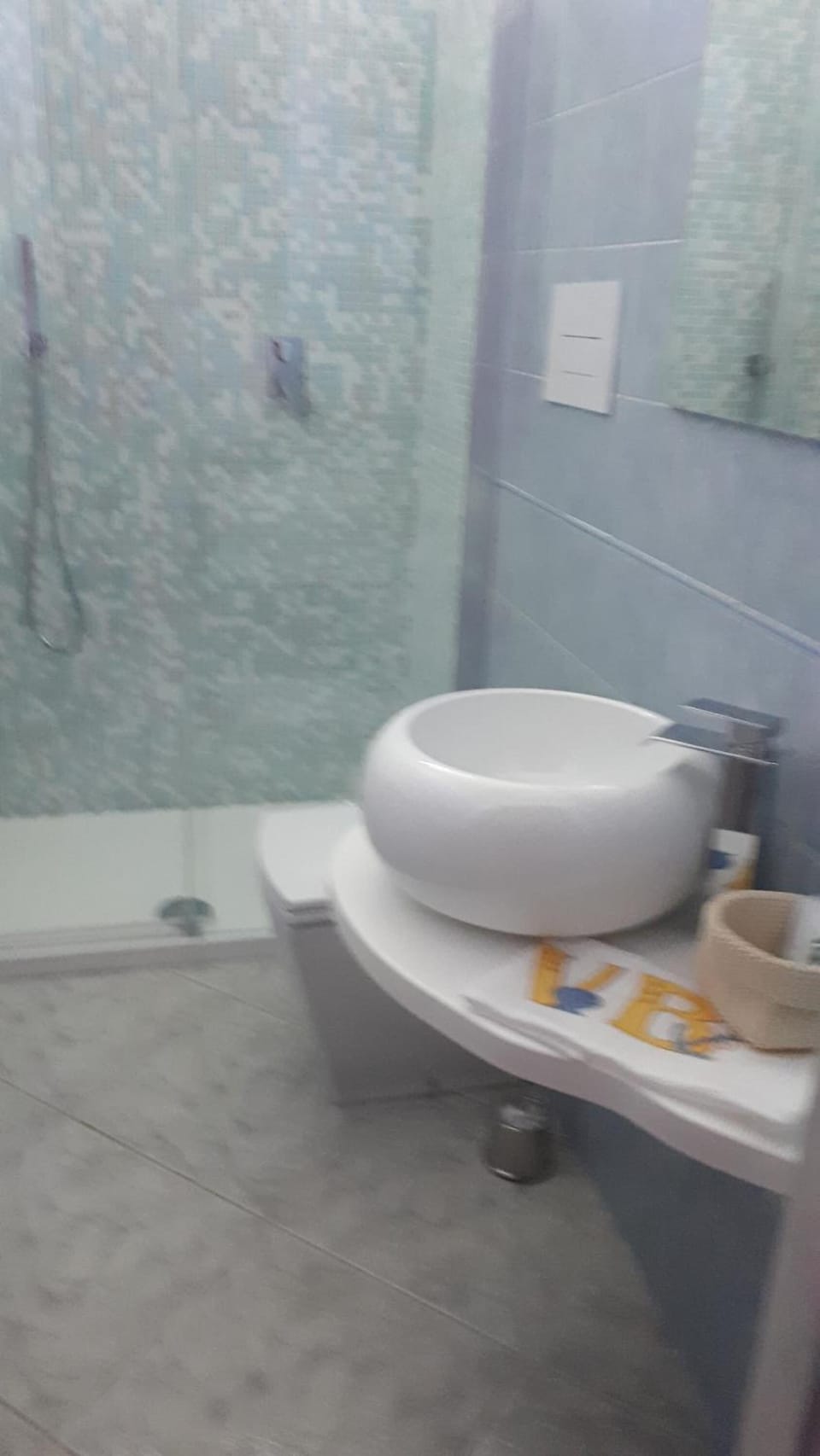 Shower, free toiletries, hair dryer, bathrobes