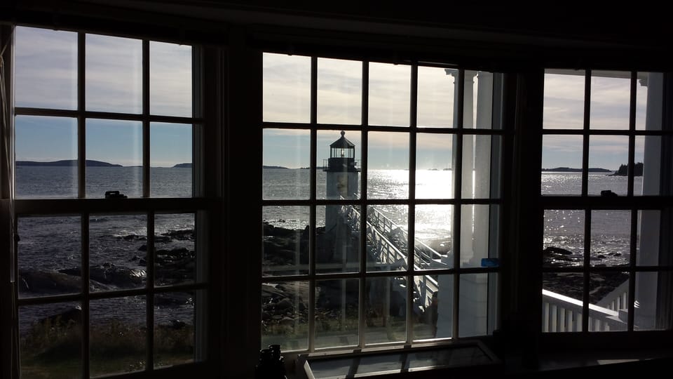 The famous Marshall Point Light from the museum and keepers house, 5 miles away.