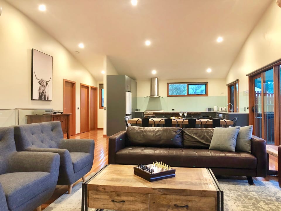 Upstairs living and kitchen