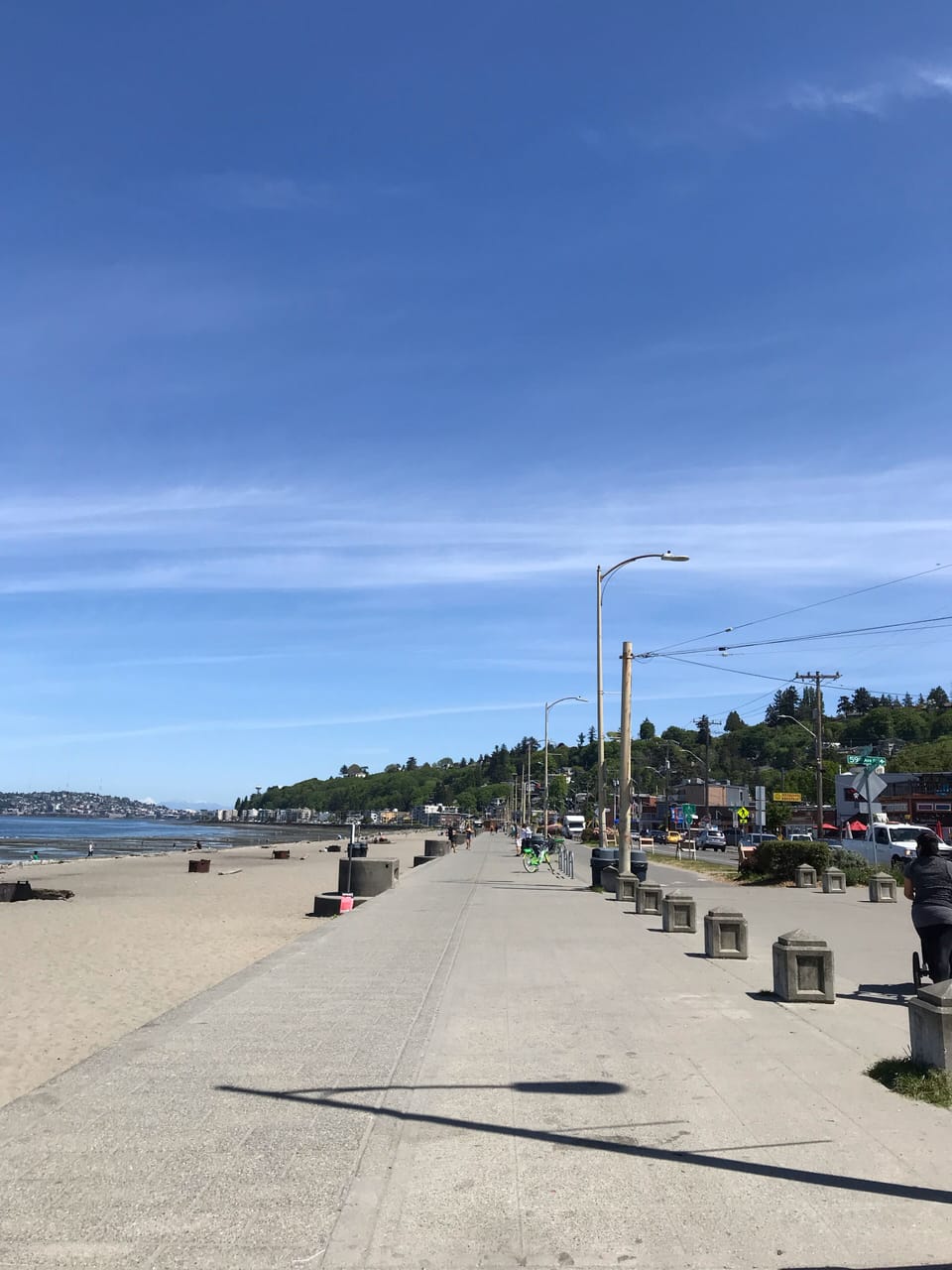 Walking path on Alki beach