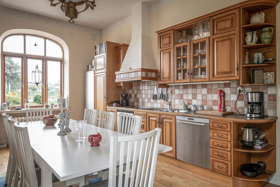 Apartment | Private kitchen | Full-size fridge, microwave, oven, stovetop