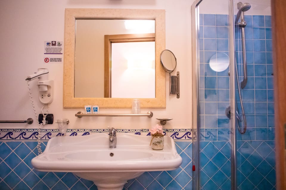 Shower, rainfall showerhead, hair dryer, bidet
