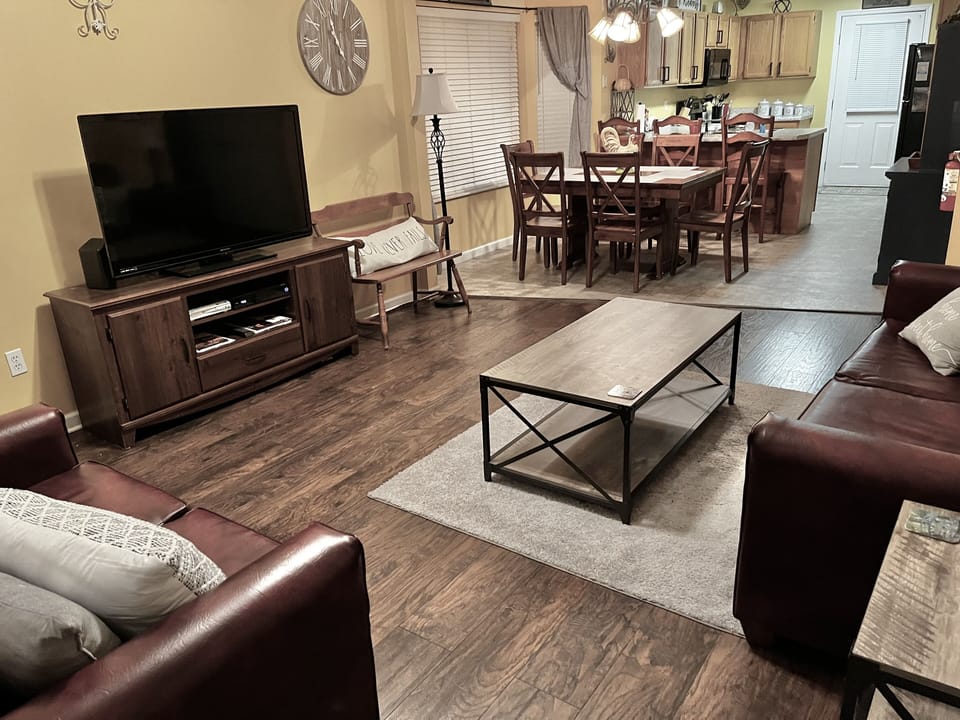 Enjoy a family meal or just watch a movie together! It’s your vacation!