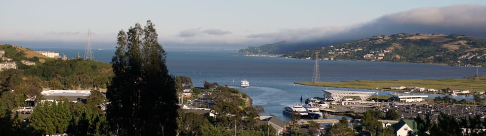 Take a ferry to Pier 39 in SF. Larkspur Ferry Terminal is only 5 minutes away!