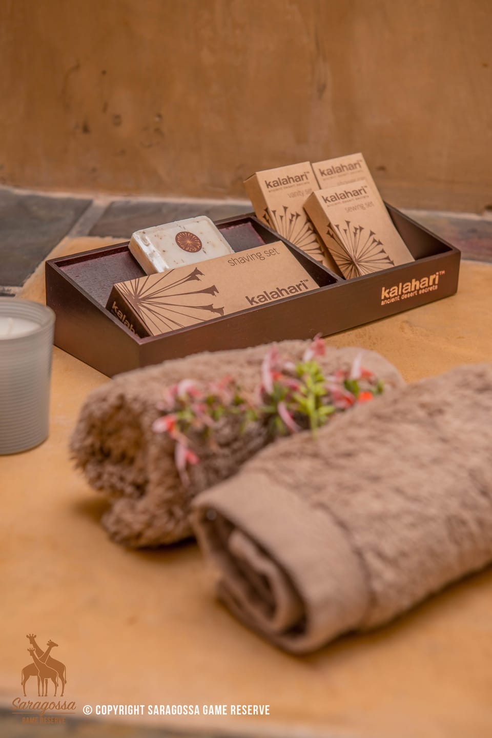 Free toiletries, hair dryer, towels