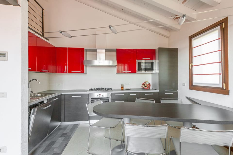 Comfort Duplex, Terrace, Pool View | Private kitchen | Full-size fridge, oven, stovetop, dishwasher